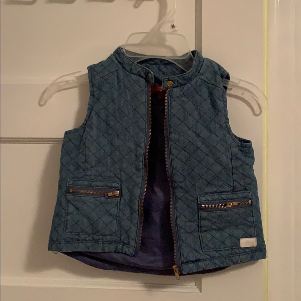 Little girl jean vest 4 T